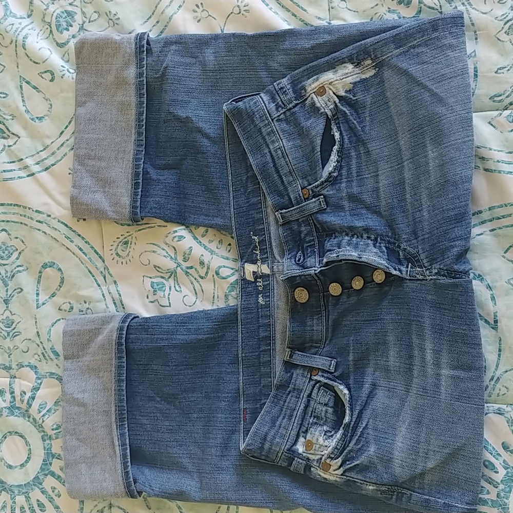 7 for All Mankind Crop boycut jeans